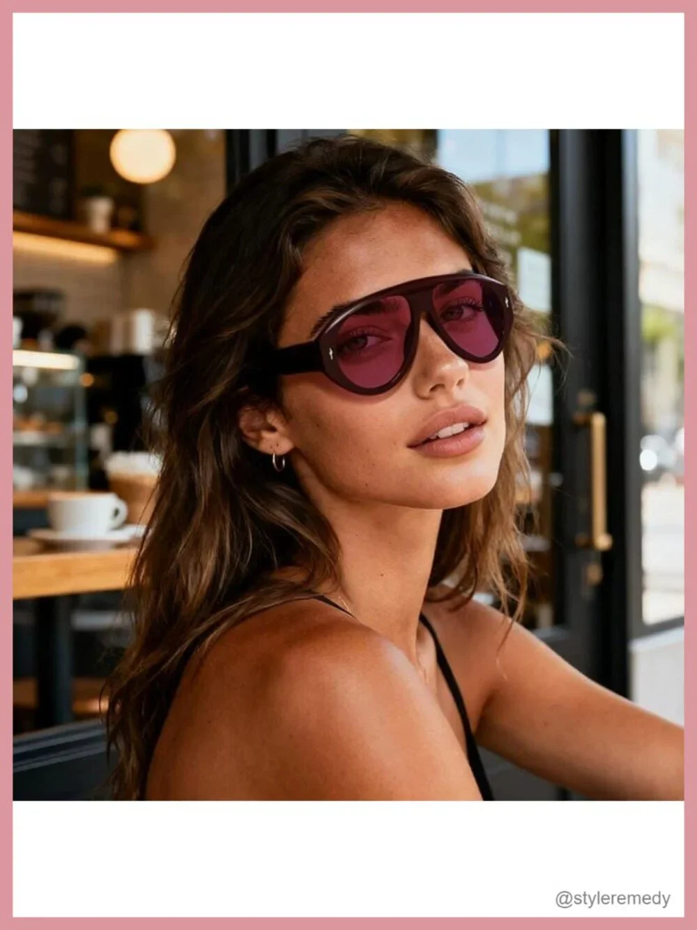 Oversized Retro Aviator Sunglasses UV400 Protection for Women Men